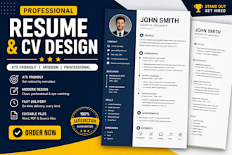 create professional resume and CV design