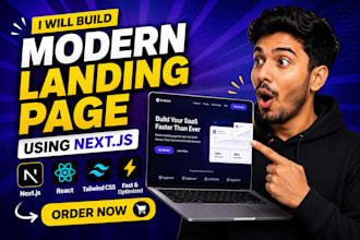 turn your idea into a responsive nextjs landing page