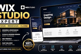 design wordpress squarespace redesign clone to studio wix website for bussiness