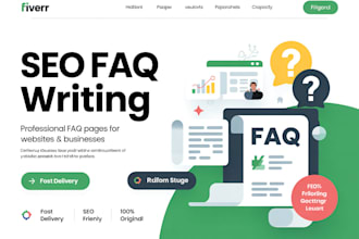 write SEO friendly faqs  for your website or business