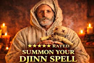 cast powerful djinn talisman spell for strength, prosperity and manifestation