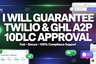 help you setup twilio a2p 10dlc, gohighlevel a2p 10dlc SMS registration approval