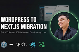 migrate your static wordpress site to nextjs with SEO
