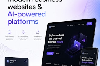 build a professional business website with modern UI design