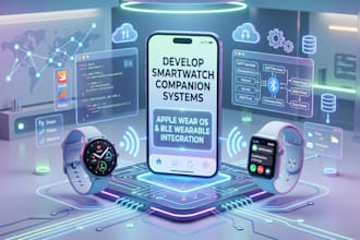 develop smartwatch companion systems, apple wear os and ble wearable integration