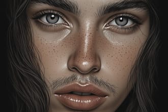 draw stunning charcoal pencil sketches and portraits