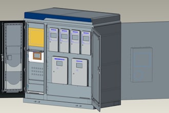 design sheet metal enclosures and industrial cabinets in creo or autocad