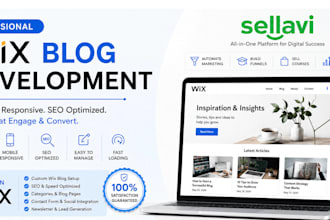 design a modern wix blog website for your businessstore