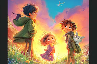 create enchanting childrens book covers for publisher