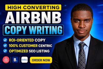 write SEO optimized airbnb copywriting, vacation rental listing description