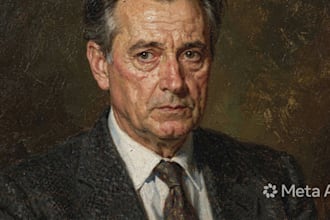 paint a real oil portrait painting on canvas