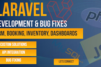 develop PHP laravel website and fix PHP laravel bugs