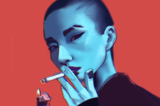 create stylized digital portraits