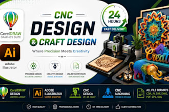 design cnc laser cutting and engraving files dxf svg ai cdr