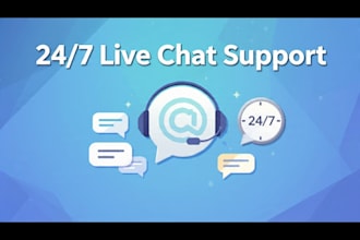 be your professional live chat customer support agent 24 7