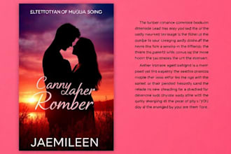 design erotic, romance and adult book cover or ebook cover