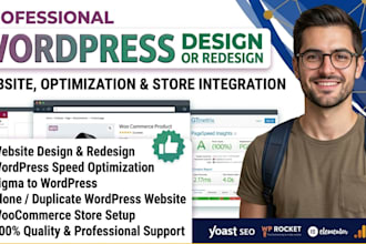 copy clone redesign website to wordpress using elementor pro