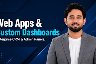 build a custom react web app, CRM dashboard, or admin panel