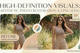 restore and enhance images to 4k or 8k resolution
