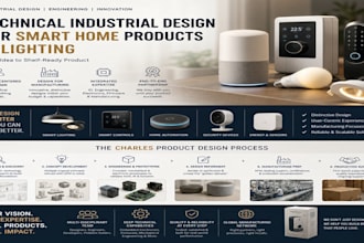 provide technical industrial design for smart home products and lightening