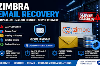 recover lost zimbra emails after ldap failure or server crash