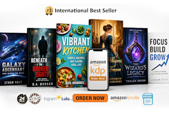 do book cover design, kdp cover design, kindle cover, ebook cover design