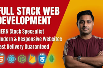 develop full stack react js website with next js and mern stack web app