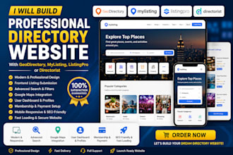 build directory website with geodirectory, mylisting, listingpro or directorist