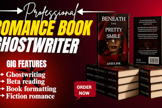 ghostwrite a romance novel, novella, and book series