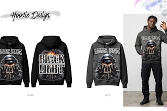 create streetwear hoodie designs with mockups