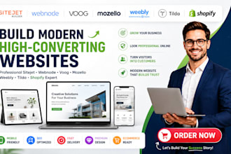 build sitejet webnode voog mozello weebly tilda shopify websites expert