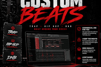 produce a custom trap beat for your song