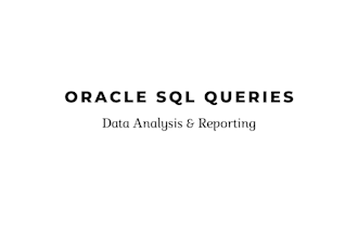 write oracle sql queries and create reports
