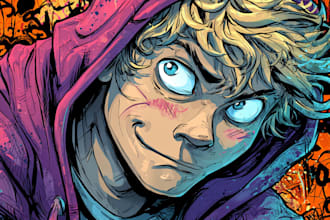 draw comic book illustration with comic book illustrator