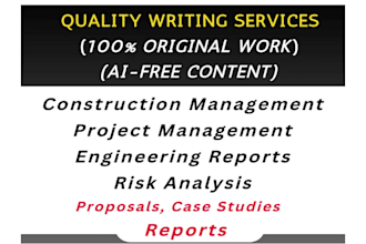 do project and construction management research and reports