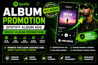 do album promotion, spotify album ads, music album promotion