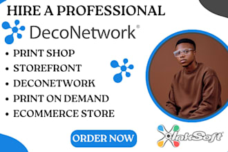 setup and customize your deconetwork print shop website