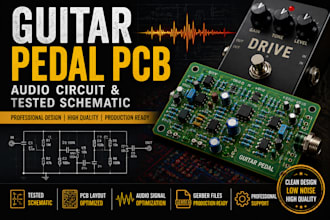 design guitar pedal pcb audio circuit and tested schematic