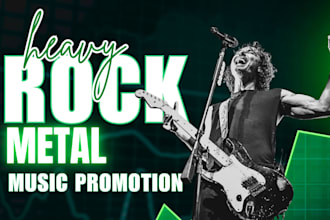 heavy rock metal music promotion rock music playlist promotion spotify music