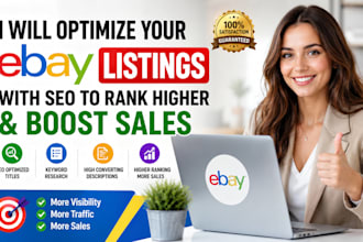 optimise your ebay listings with SEO to rank higher and increase sales