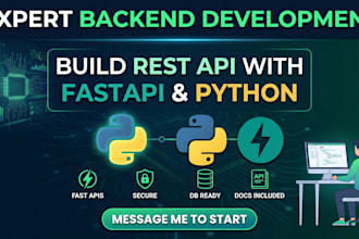 build a rest API backend with fastapi and python