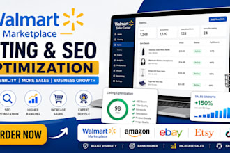 walmart marketplace expert for product listing and optimization