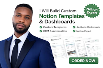 do customized notion template notion dashboard website notion automationn expert