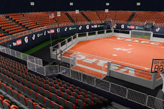 design 3d sport complex, 3d gym, 3d bar, 3d restaurant with rendering