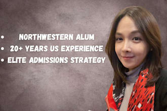 provide US college admissions consulting and application
