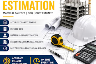 accurate construction cost estimation, material takeoff, boq