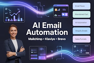 setup ai email automation workflow in mailchimp klaviyo or brevo