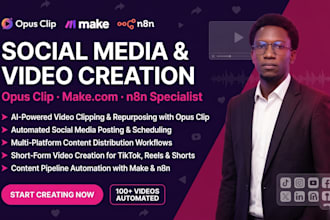 automate your social media and video creation using opus clip, make com, and n8n
