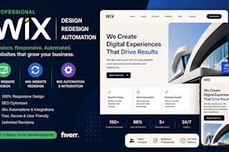 build wix website design wix automation wix website redesign