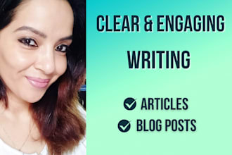 write clear and engaging articles and blog posts